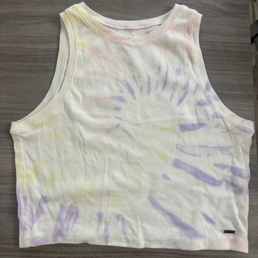 Hollister Multicolor Tie-Dye Muscle Tee